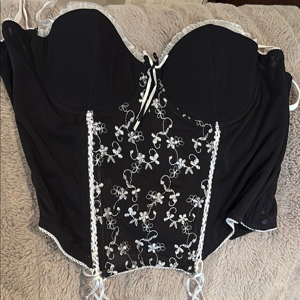 Elegant Black and White Camisole